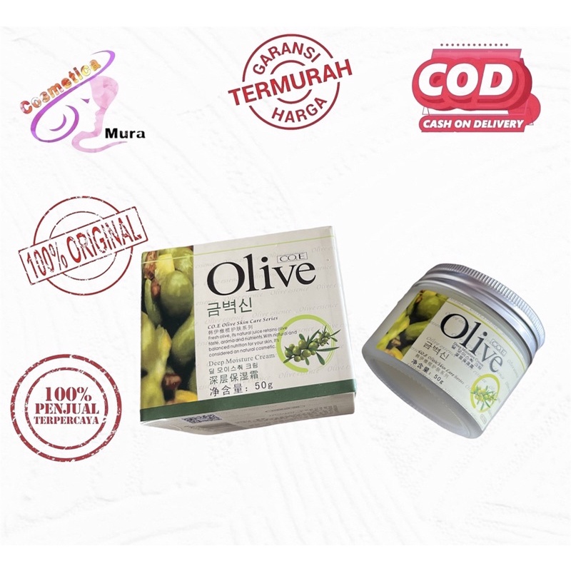 [ moiturizer wajah ] coe olive skin care series deep moisture cream - cream wajah olive - olive moisturizer