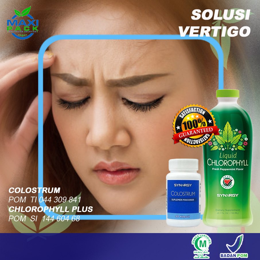 Obat Ampuh Vertigo - Klorofil + Colostrum