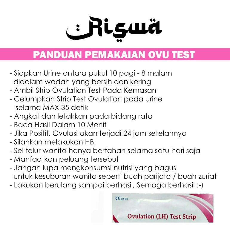 PAKET Alat Tes Ovulasi Masa Subur Kesuburan Wanita Ovu Test Tespek Kesuburan