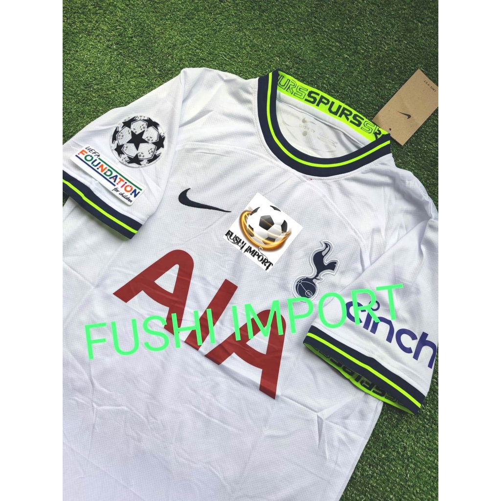 Jersey Baju Bola Spurss Home Full Patch 2022 2023 Grade Ori