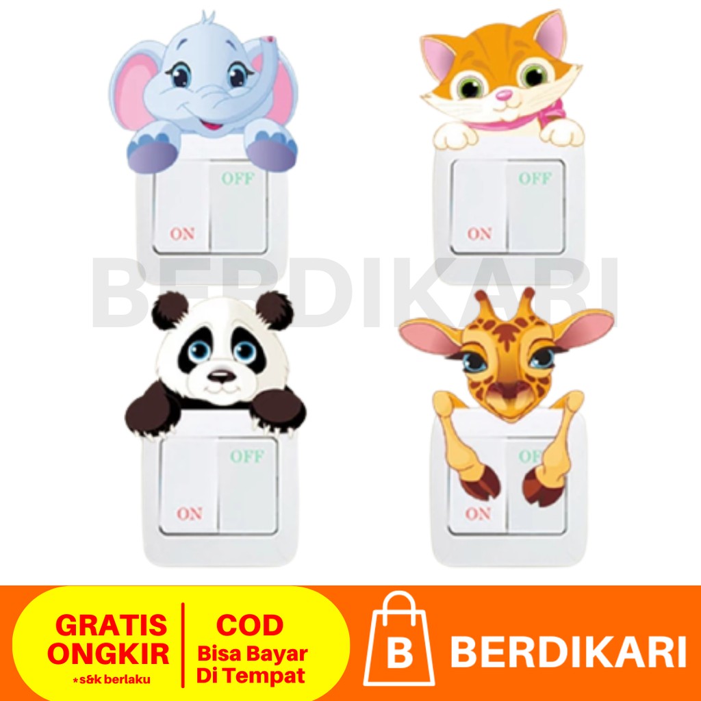 Stiker Saklar Lampu Kartun