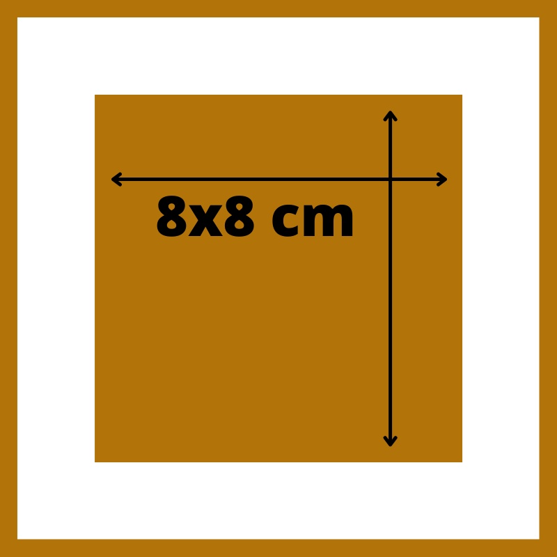 Cermin Aesthetic (CERMIN ASLI UK.15X15) Cermin Full Body Cermin Dinding Tempel Dekorasi Dinding-8X8CM