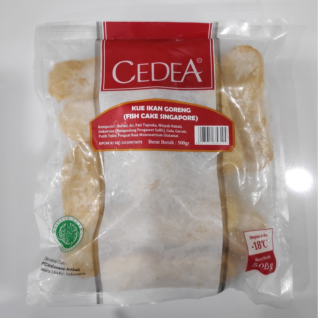 

Kue Ikan Goreng Singapur Cedea (Fish Cake Singapore) 500gr