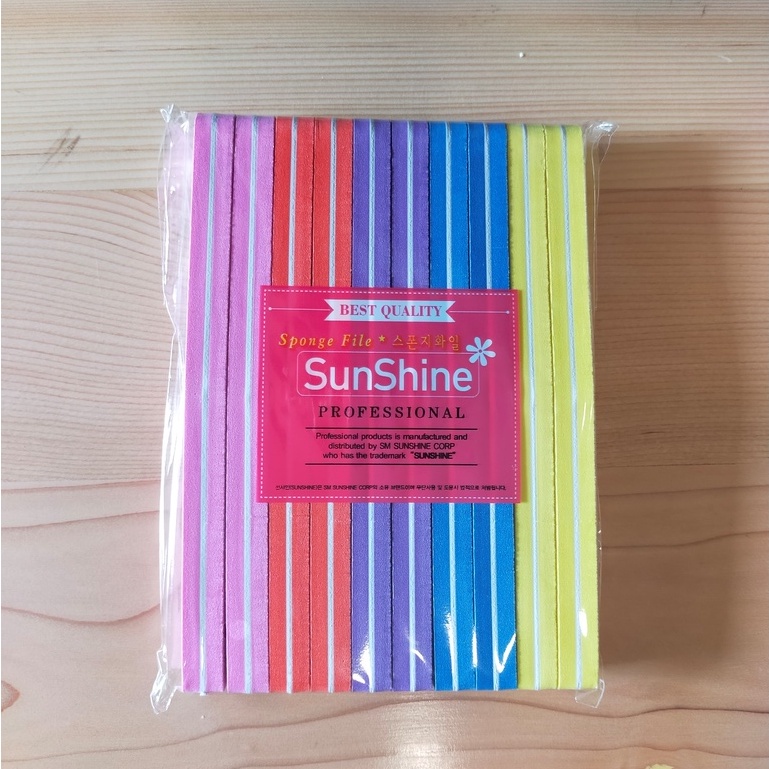 Sunshine Buffer 100/800 1 Pack | Washable Disinfectable Buffer | Kikir Asah Kuku |  Manicure | Pedicure