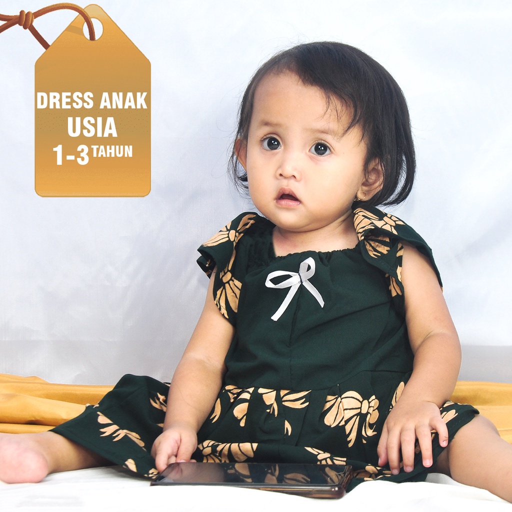 dress anak lokal/dress anak perempuan/PRINTED DRESS