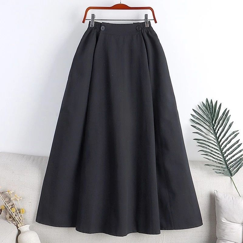 ROK NATHAS BAHAN LINEN ROK PANJANG WANITA ROK WANITA KOREAN STYLE ROK WANITA JUMBO ROK POLOS HITAM  ROK POLOS MAYUNG BAWAHAN WANITA KEKINIAN 2022