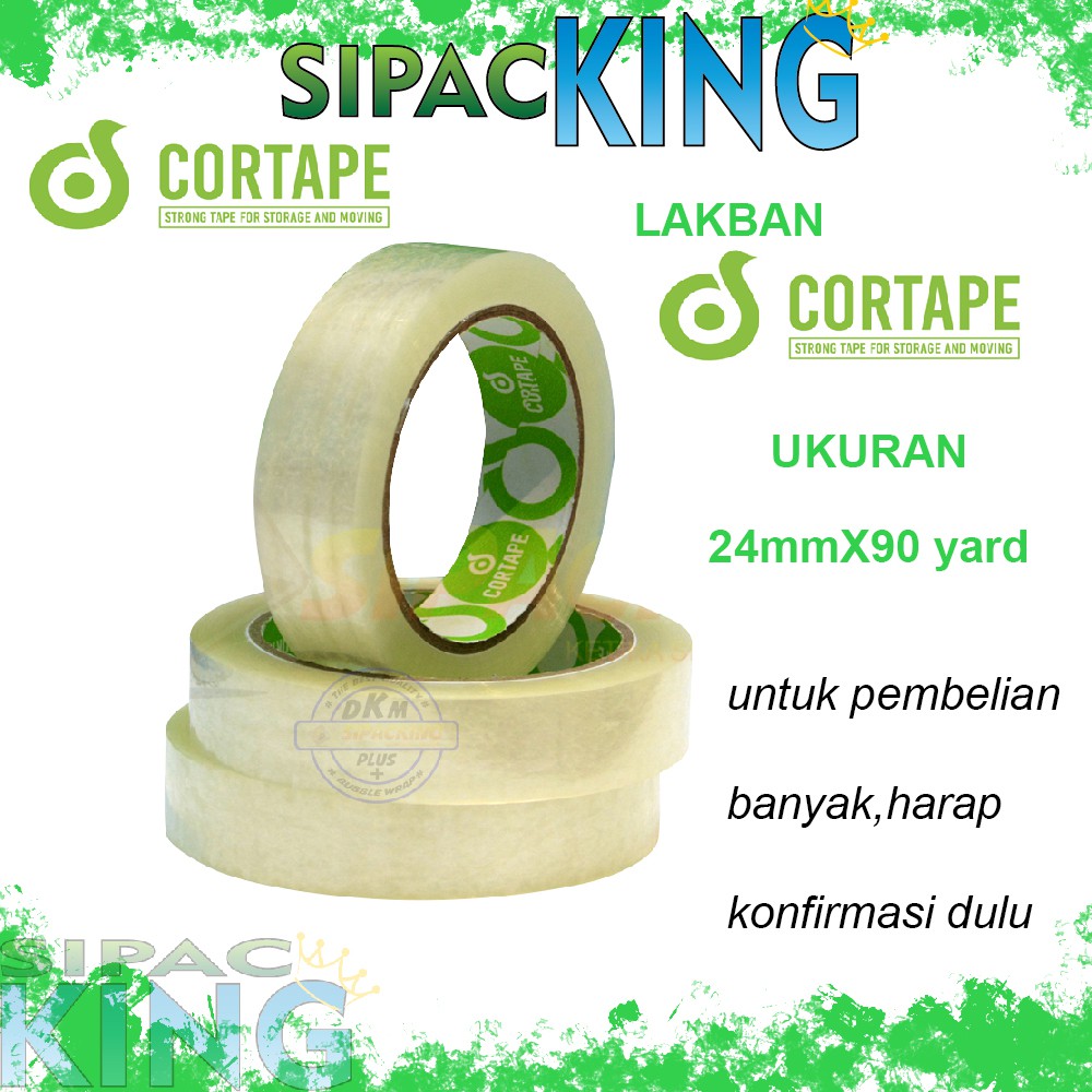 

LAKBAN CORTAPE BENING 24MM X 90YARD