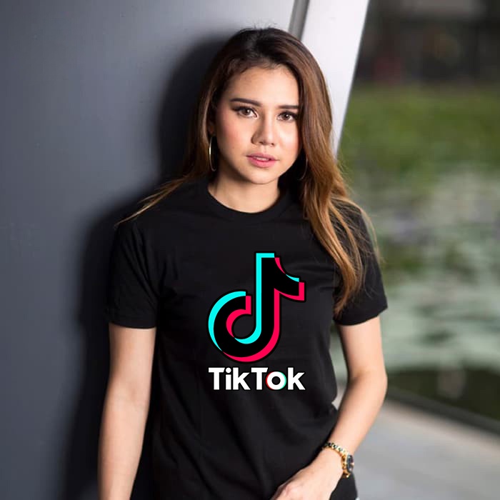 Kaos Tiktok Lengan Pendek Atasan Pria Wanita / Baju Tiktok Lengan Pendek Cowok Cewek / Kaos Custom