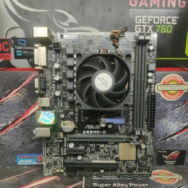 Motherboard AMD Asus Socket FM2 FM2+ Processor AMD APU A6-6400k DDr3