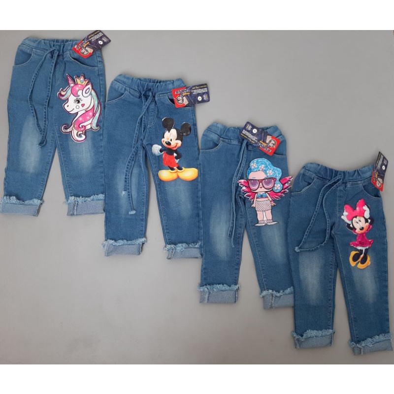 Celana jeans anak LED