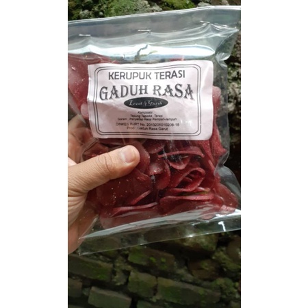 

KERUPUK TERASI MERAH / MENTAH / KERUPUK TERASI GARUT