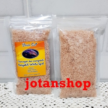 BROWN CATAPPA SALT GARAM KETAPANG COKLAT Ikan hias cichlid cupang white spot