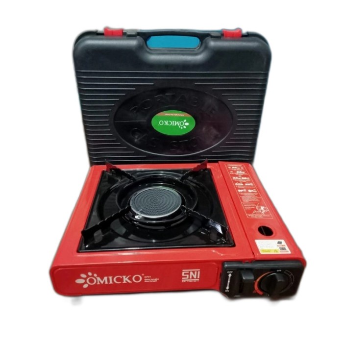 Kompor Portable Omicko 1 Tungku Bara 2in1