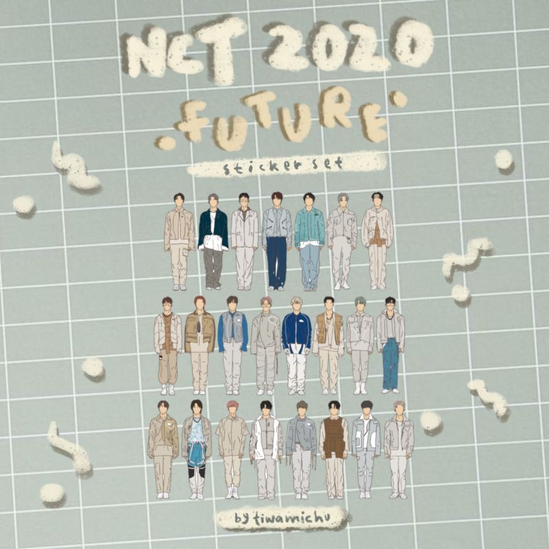 

NCT 2020 "FUTURE" FANART STICKER OT23