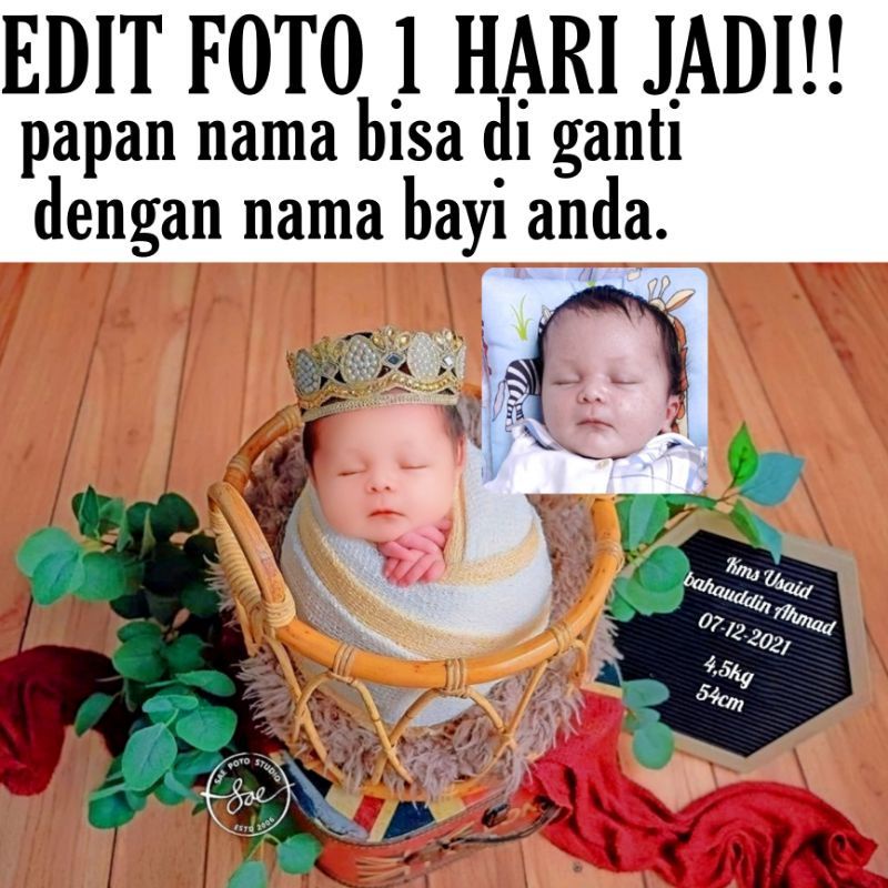 JASA EDIT FOTO BAYI NEW BORN HANYA FILE TANPA CETAK
