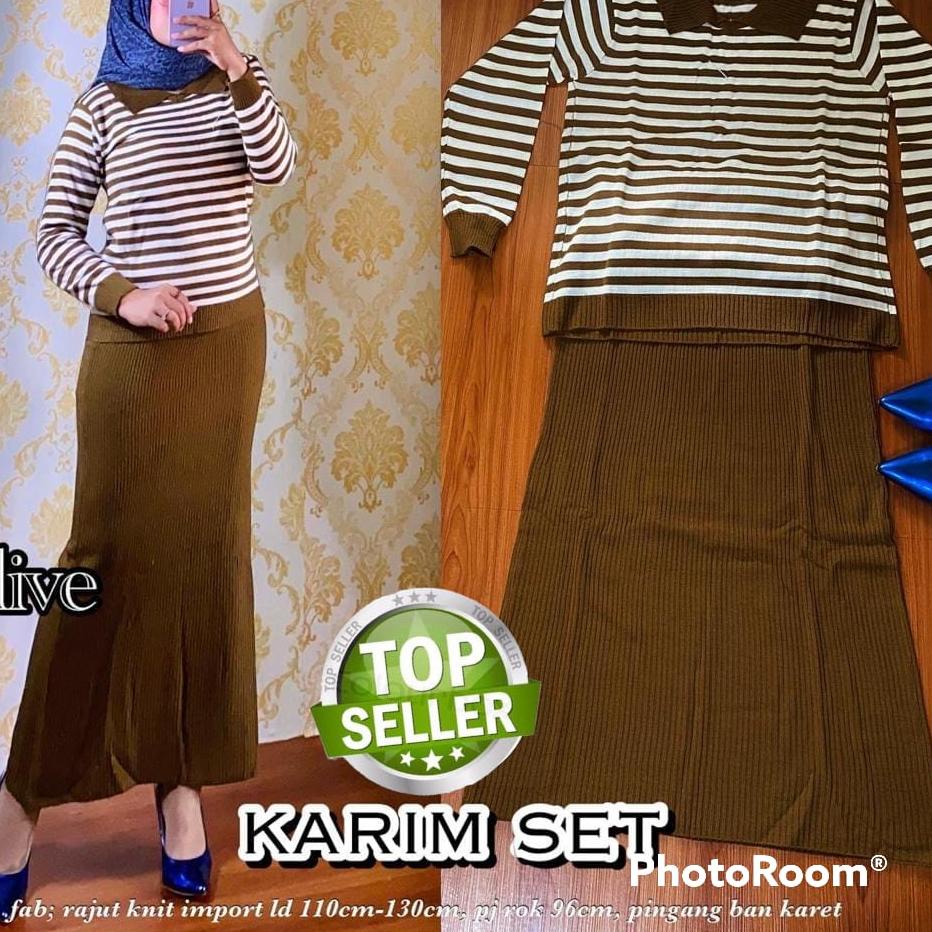 Tren Kekinian.. One set rajut salur import | Setelan rajut import wanita | Setelan rajut import prem