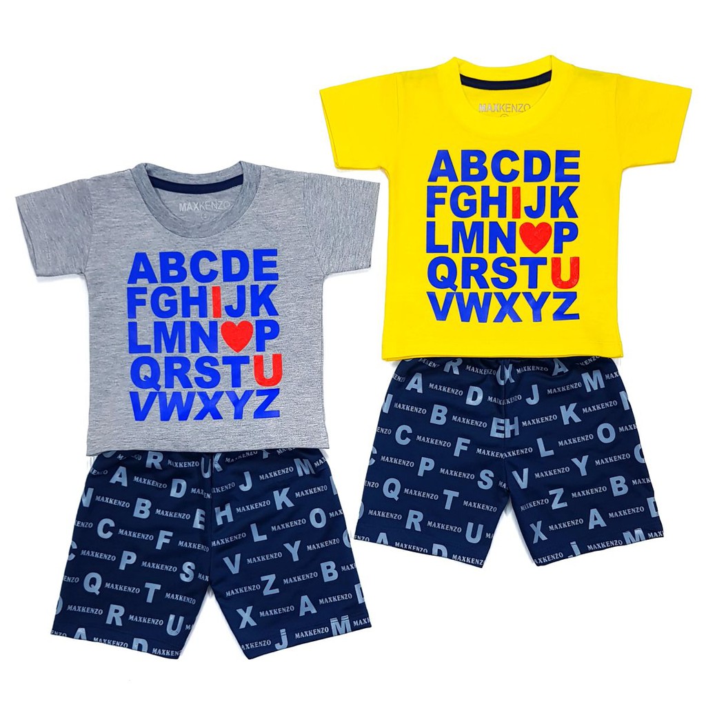 ABC 0 7 thn MAXKENZO Setelan Baju  Anak  Berkualitas 