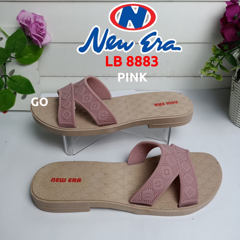 gos NEW ARRIVAL NEW ERA LB 8883 Sandal Karet Wanita Slop Sandal Slop Jelly Size 37-41