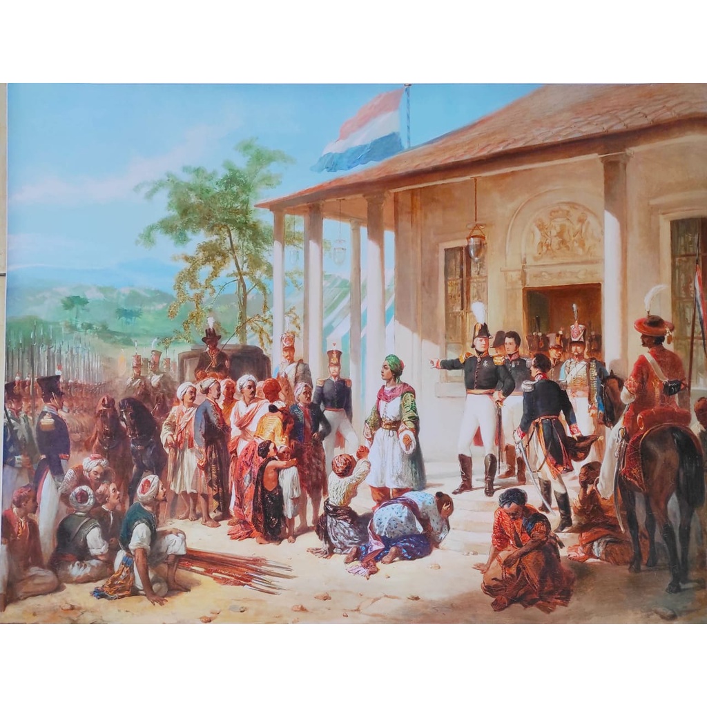 Jual Poster Lukisan Raden Saleh 89x69cm Shopee Indonesia