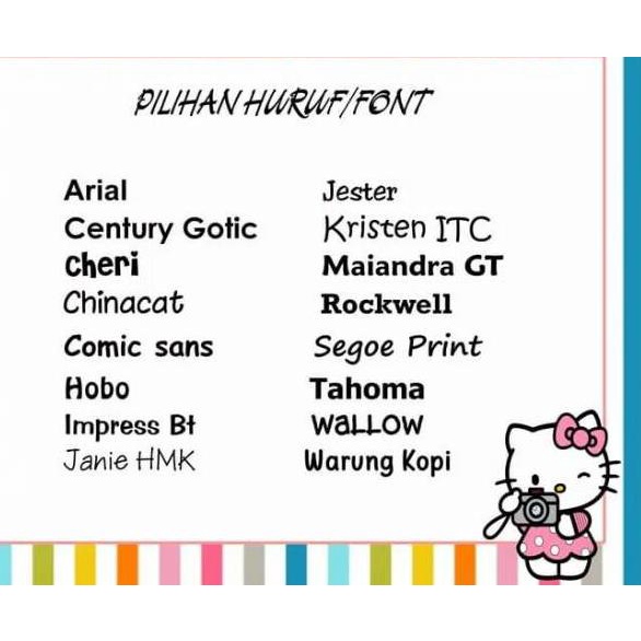 Berkualitas STIKER LABEL NAMA WATERPROOF BT 21 ダ