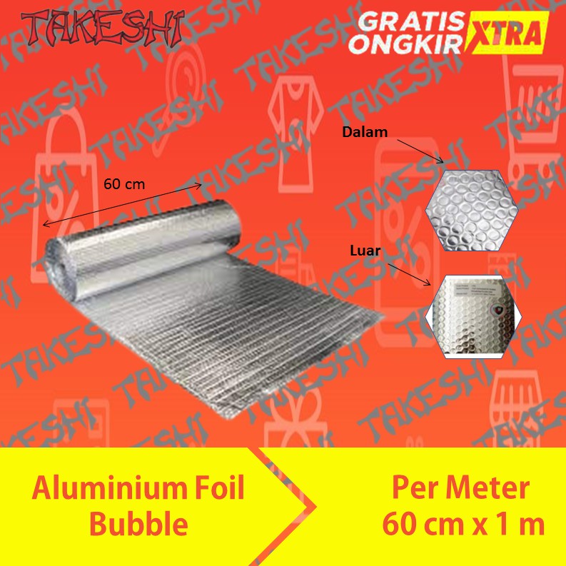 ALUMINIUM FOIL BUBBLE DOUBLE-SIDE ATAP PEREDAM PANAS PERMETER