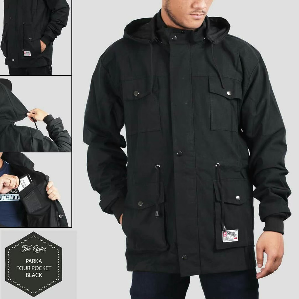 JAKET PRIA JAKET PARKA AKRILIK / JAKET PARKA PRIA CANVAS