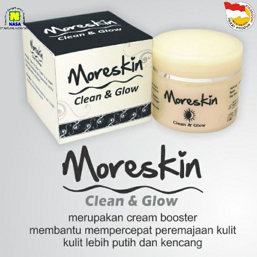 Moreskin Clean And Glow NASA - Mencerahkan & Menghaluskan Kulit Muka