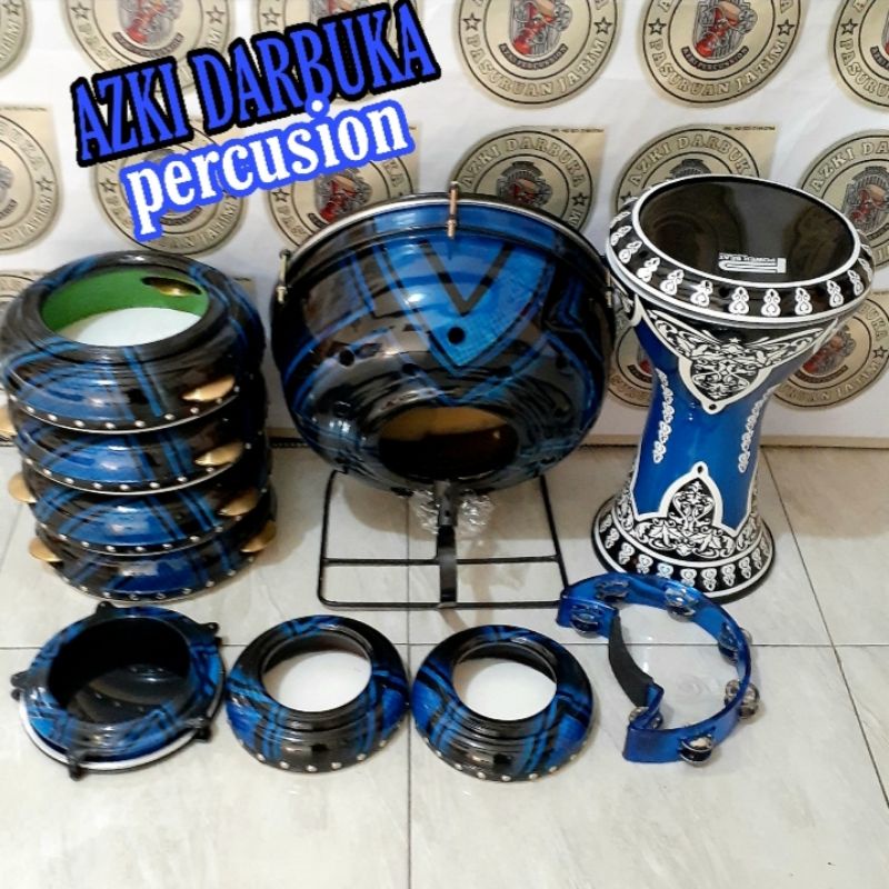 Rebana hadroh/ Satu set hadroh/ Darbuka 9in/ Alat hadroh (termurah)