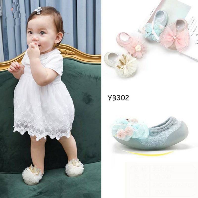 SKD07 - sepatu pre walker shoes skidders PITA TUTU anak balita bayi lucu