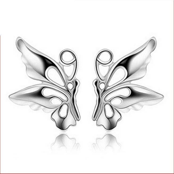 50 buah desain perak Italia 925 anting-anting wanita asli Korea fashion perhiasan anting[tidak mudah luntur] [tidak alergi]-21