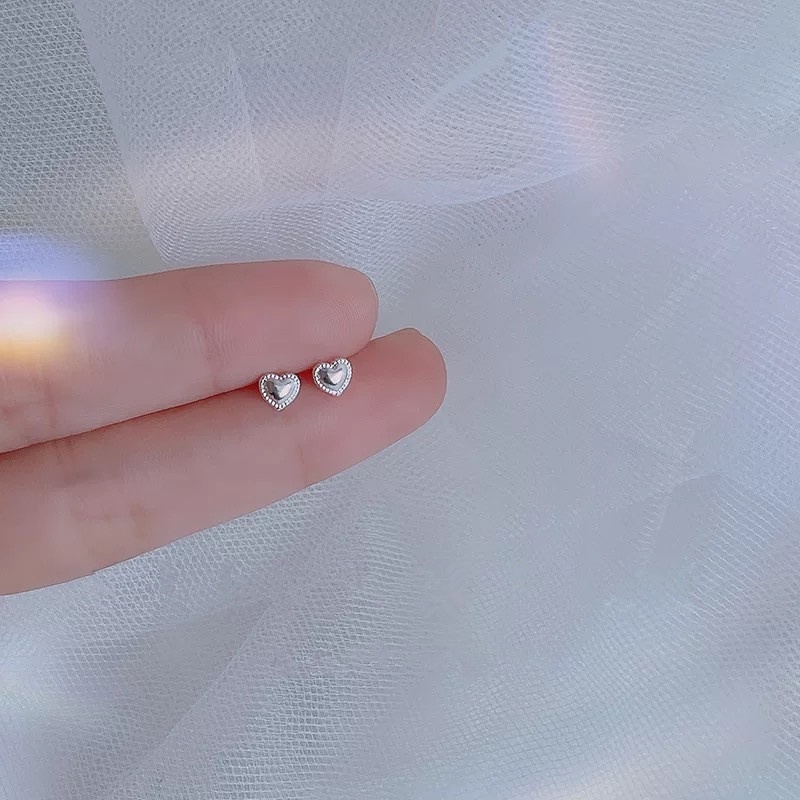 We Flower S925 Silver Geometric Deer Antler Fish Butterfly Stud Earrings for Women Girls-type E silver