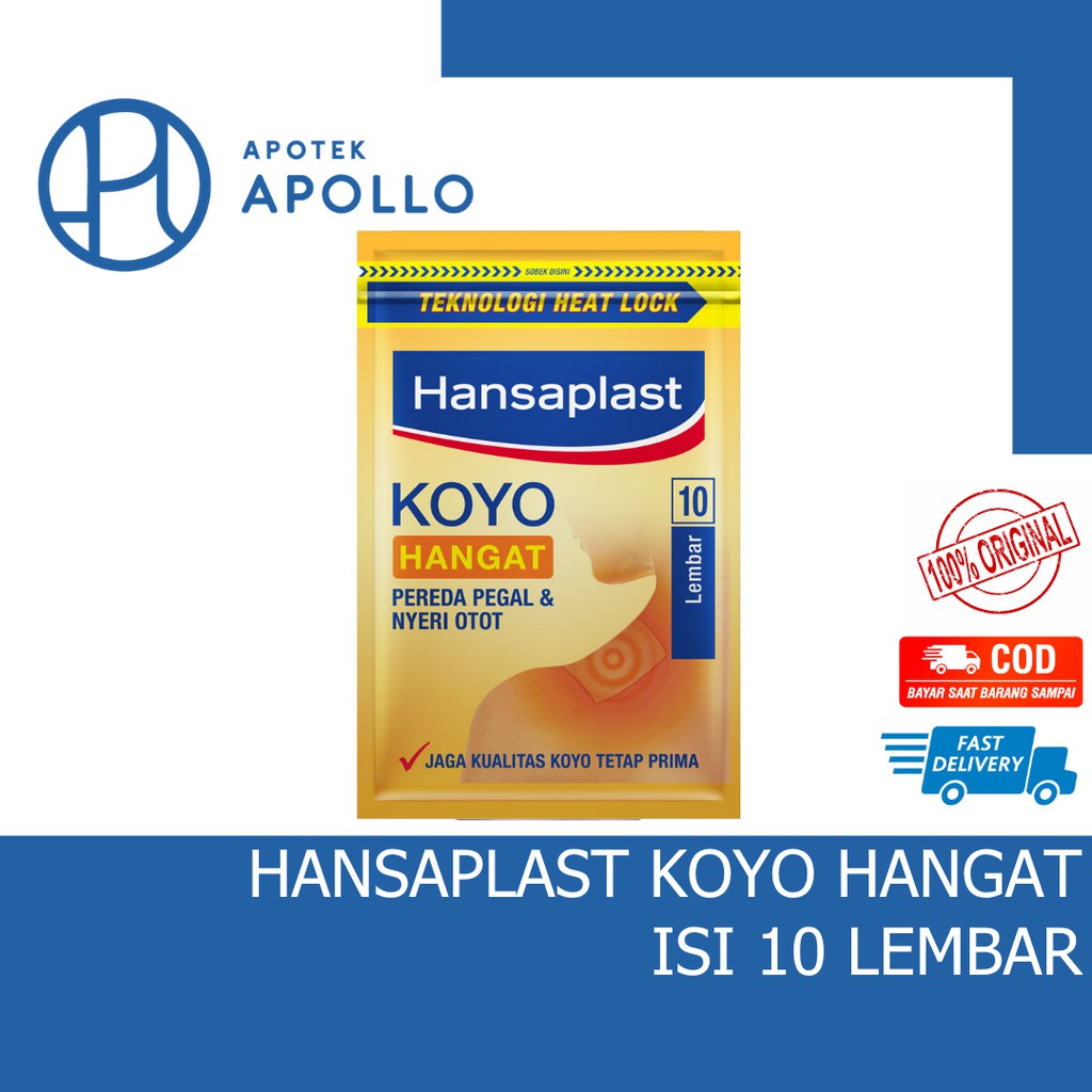 HANSAPLAST KOYO HANGAT 10 LEMBAR MEREDAKAN PEGAL LINU NYERI SENDI