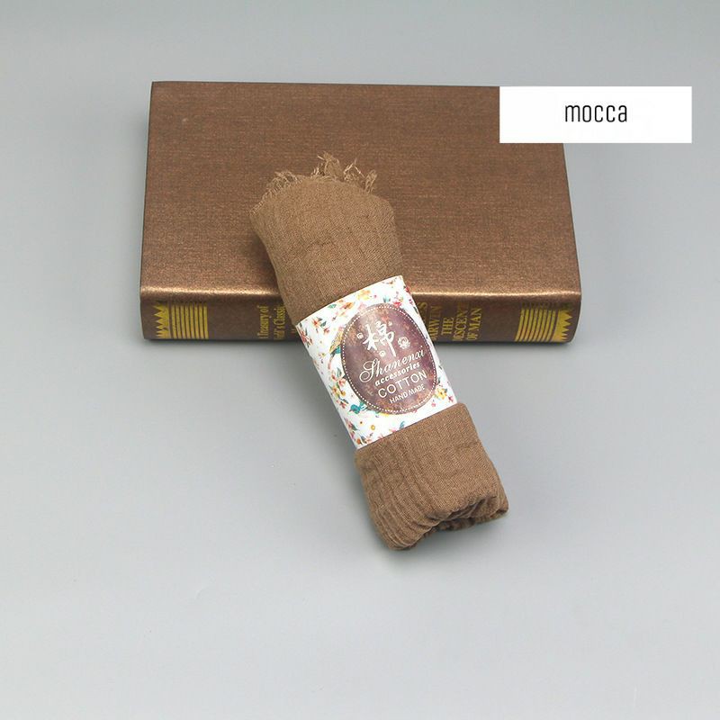 Crinkle Scarf 20 Warna / Crinkle hijab / Pashmina Rawis / Pashmina Crinkle-Mocca