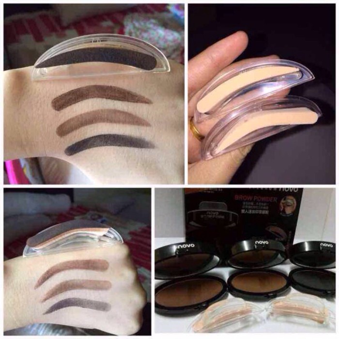cetakan alis 2in1 novo eyebrow / eyebrow stamp