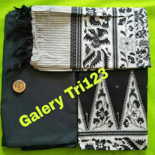 (bisa COD)Seragam kebaya IBI.  Batik 2m + blus 2m+ selendang+pin