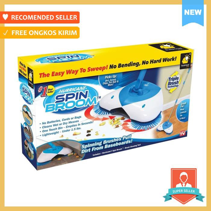 Hurricane Spin Broom / Sapu Pembersih Lantai Karpet
