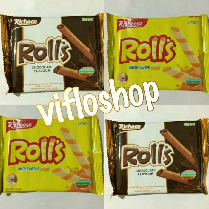 

RICHEESE NABATI ROLL'S / NABATI ROLLS (KEJU & COKLAT) 43 GRAM