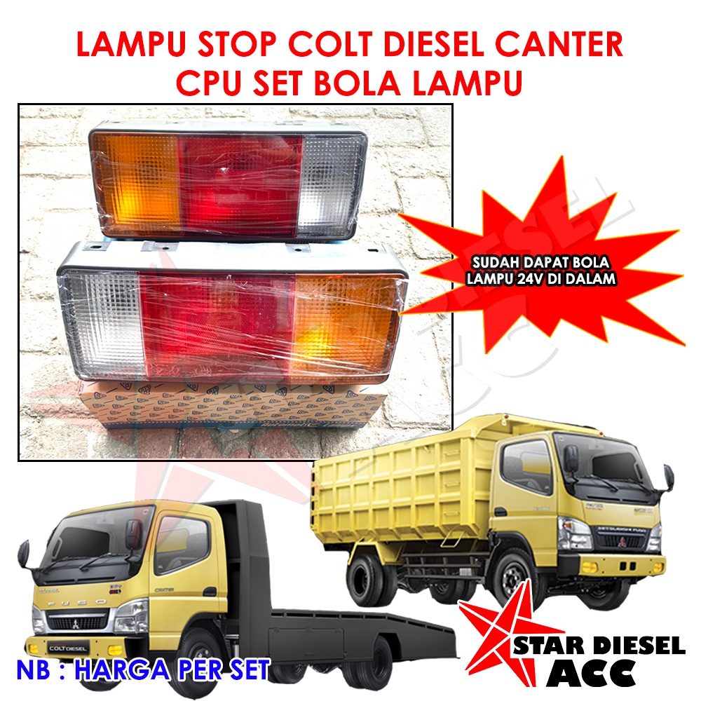 LAMPU REM PETAK TRUK LAMPU REM CANTER KUALITAS BAGUS SEPERTI ASLI LAMPU STOP KOMPLIT STOP LAMP CANTE