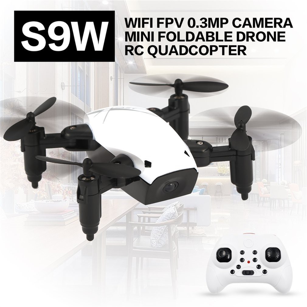 Bayar Di Tempat Sm S9w Drone Rc Quadcopter Lipat Mini S9w Wifi Fpv Kamera 0 3mp Mode Hold Mode Shopee Indonesia