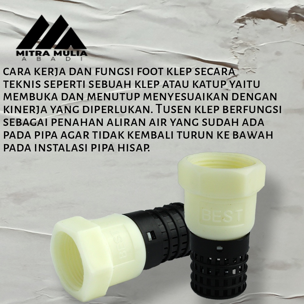 Foot Klep / Foot Valve (Saringan Pipa) 3/4 Inci