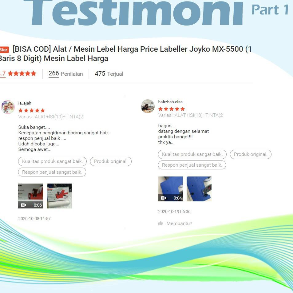 

Harga Murah FW9KH Alat Mesin Label Harga Price Labeller Joyko MX-5500 1 Baris 8 Digit Mesin Label Ha