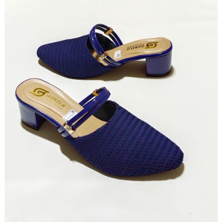 Sandal selop diksi hak 5cm