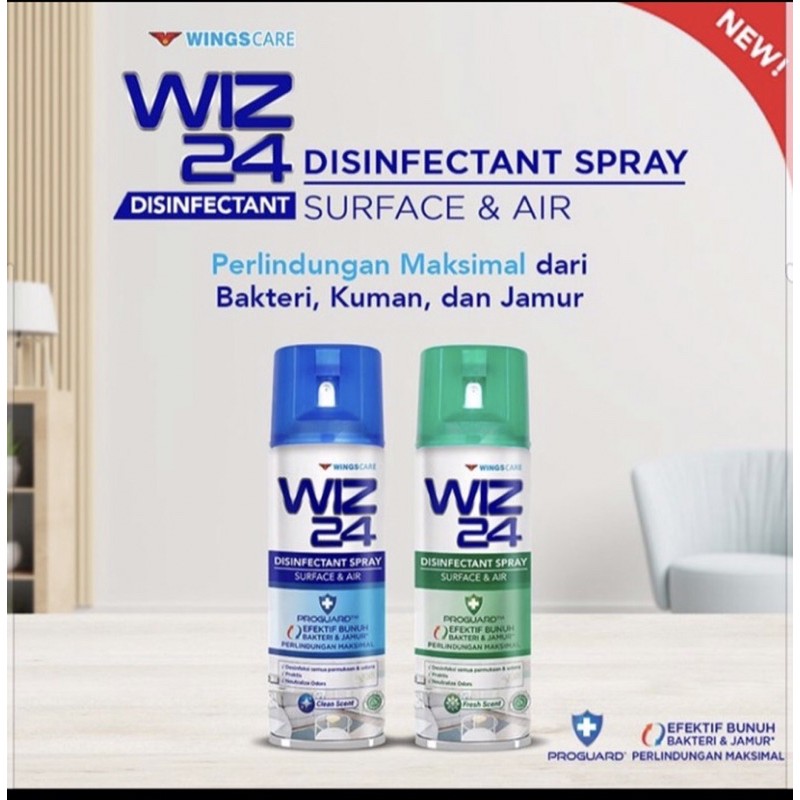 Wiz 24 Disinfektan  Spray Aerosol 300ml