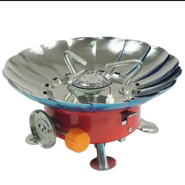 Kompor Gas Mini Perlengkapan Masak Outdoor Bunga Windproof Anti Angin Portable