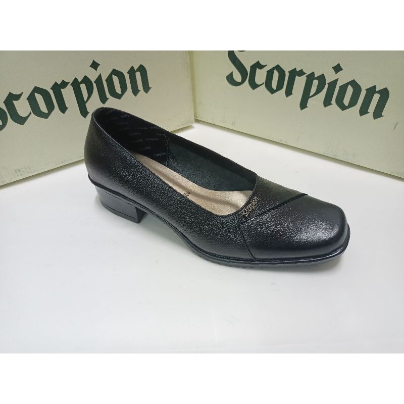 Sepatu Kulit Wanita Scorpion 071308 Hitam