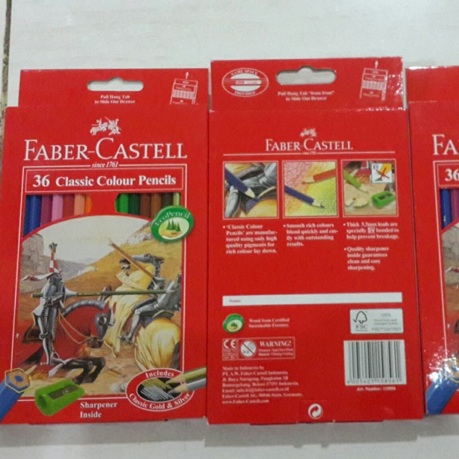 

Pensil Warna FABER CASTELL 36 warna Pjg