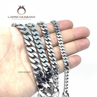 Gelang Pria Rantai Baja Putih Premium Garansi Anti Karat Gelang Pria Rantai Baja Putih Premium Garansi Anti Karat