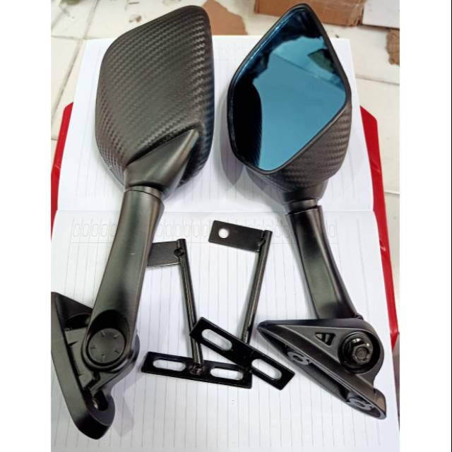 Kaca spion r25 karbon untuk n-max tangkai pendek