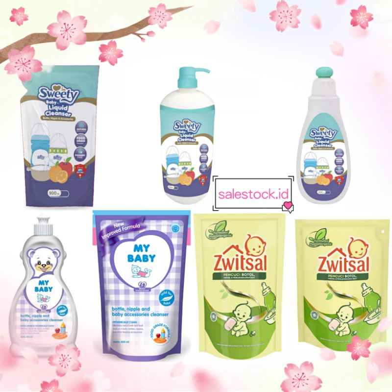 Sweety My Baby Zwitsal Bottle Nipple Baby accessories Liquid Cleanser Food Grade Sabun Pencuci Botol