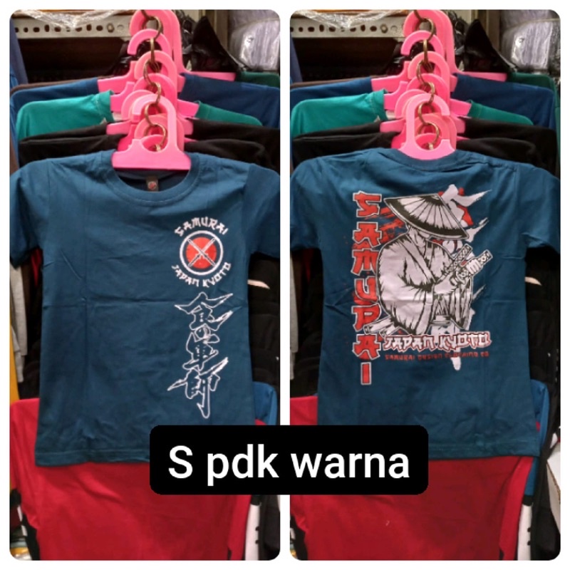 KAOS BAJU ANAK SAMURAI JEPANG JAPAN KIDS UMUR 5-11 TAHUN